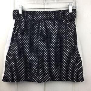 NWT - T by Talbots Black & White Polka Dot Tennis/Golf/Pickleball Skort, Size XS